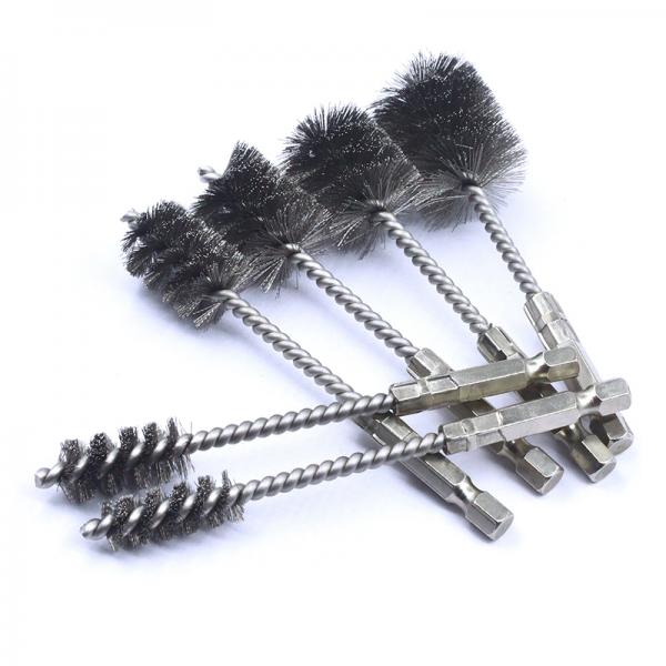 Tube Brushes, Twisted Wire, 1/4 Inch Hex Shank, HEX001 